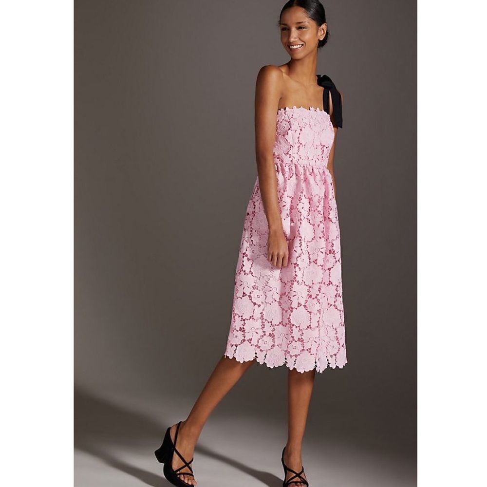 New Maeve One-Shoulder Lace Mini Dress